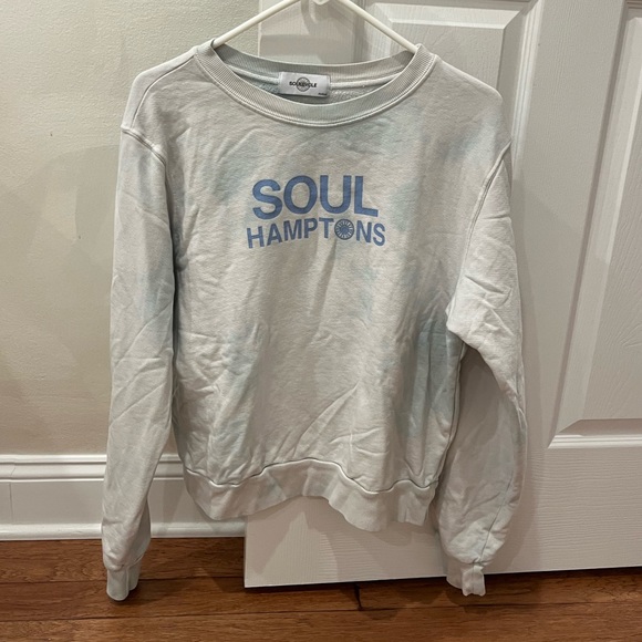 Soul Cycle limited edition Hamptons crewneck, size M, blue&white tie-dye - Picture 4 of 5